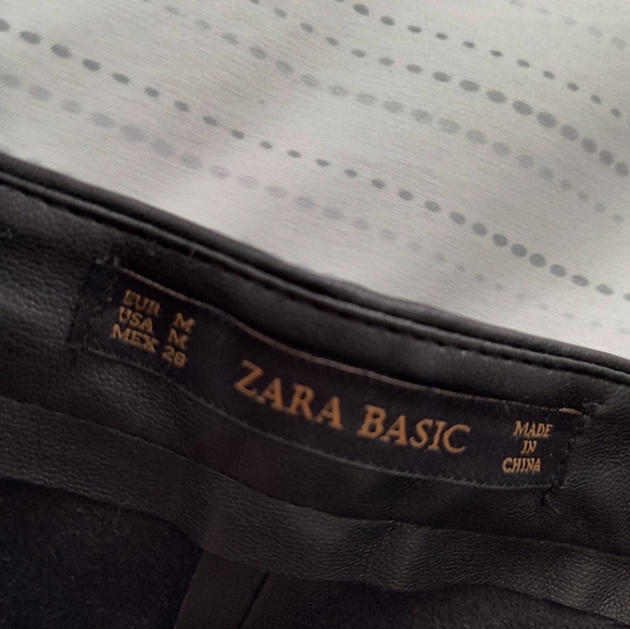 ZARA FAUX LEATHER SKORT - Picture 2 of 5